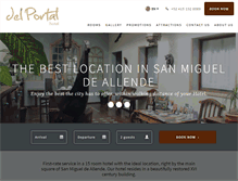 Tablet Screenshot of hoteldelportalsanmiguel.com
